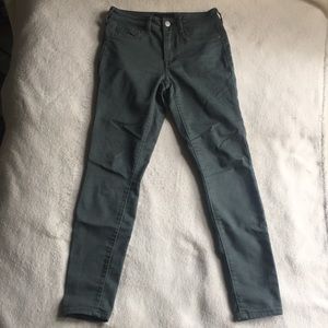 High Rise Khaki Green Jeggings
